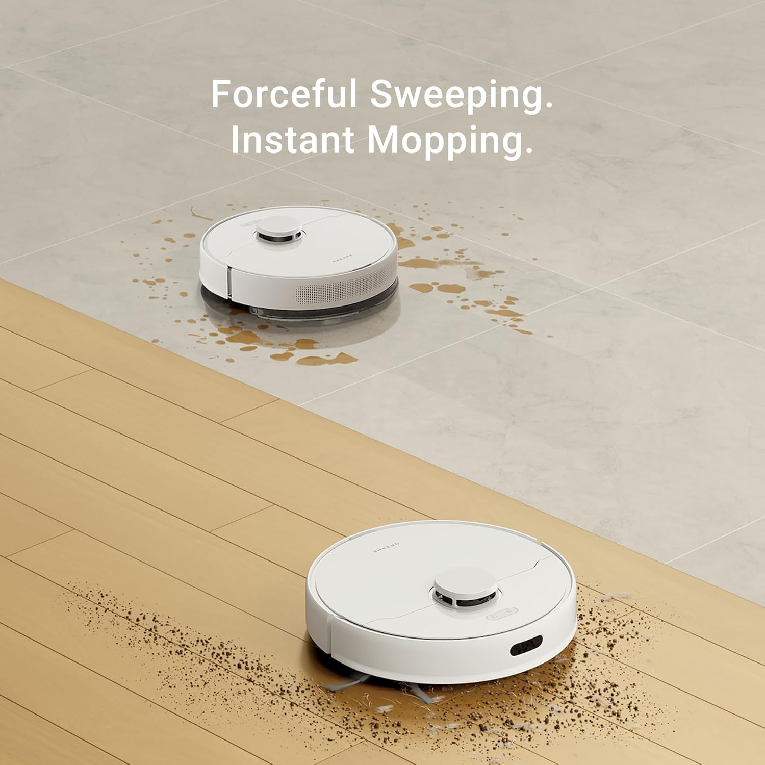 Robot Vacuum Mop 6000Pa LiDAR Mapping 240Min Runtime App Control