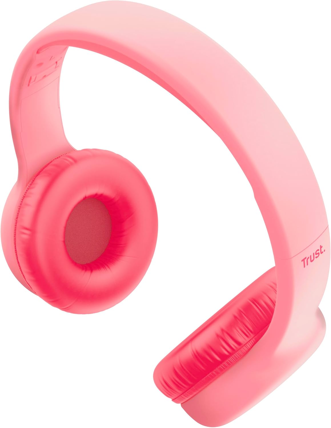 Kids Wired Headphones 85dB Volume Limit Foldable Mic Pink