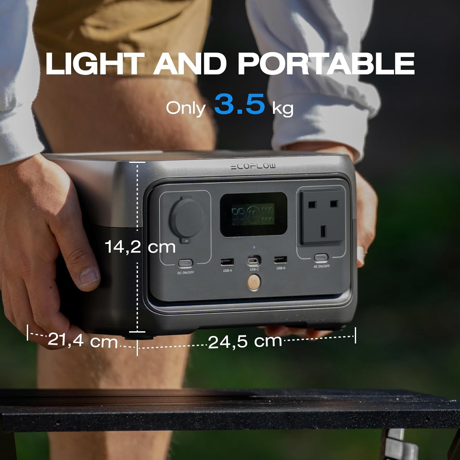 600W Portable Power Station 256Wh With 110W Solar Panel