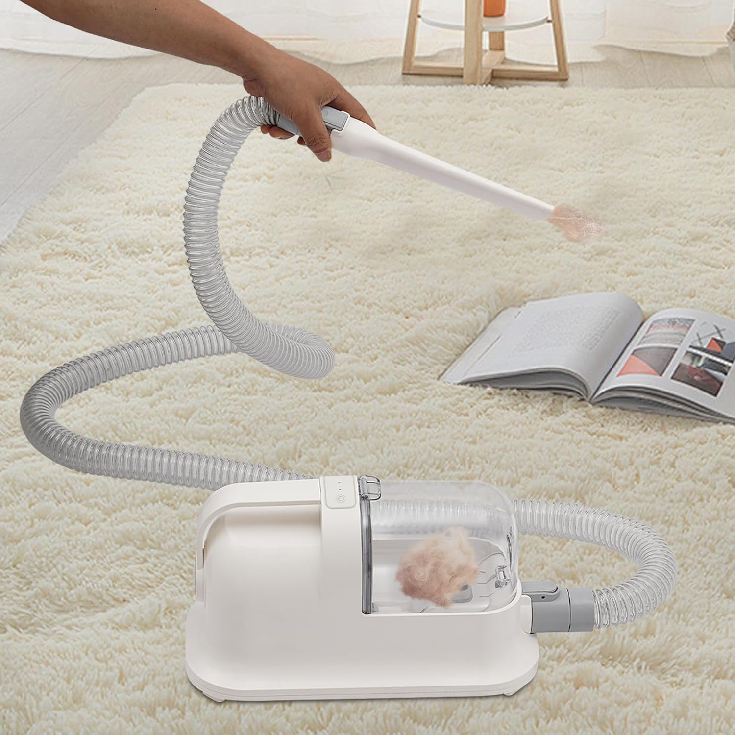 Pet Grooming Vacuum 3 in 1 11800Pa Low Noise Hair Kit