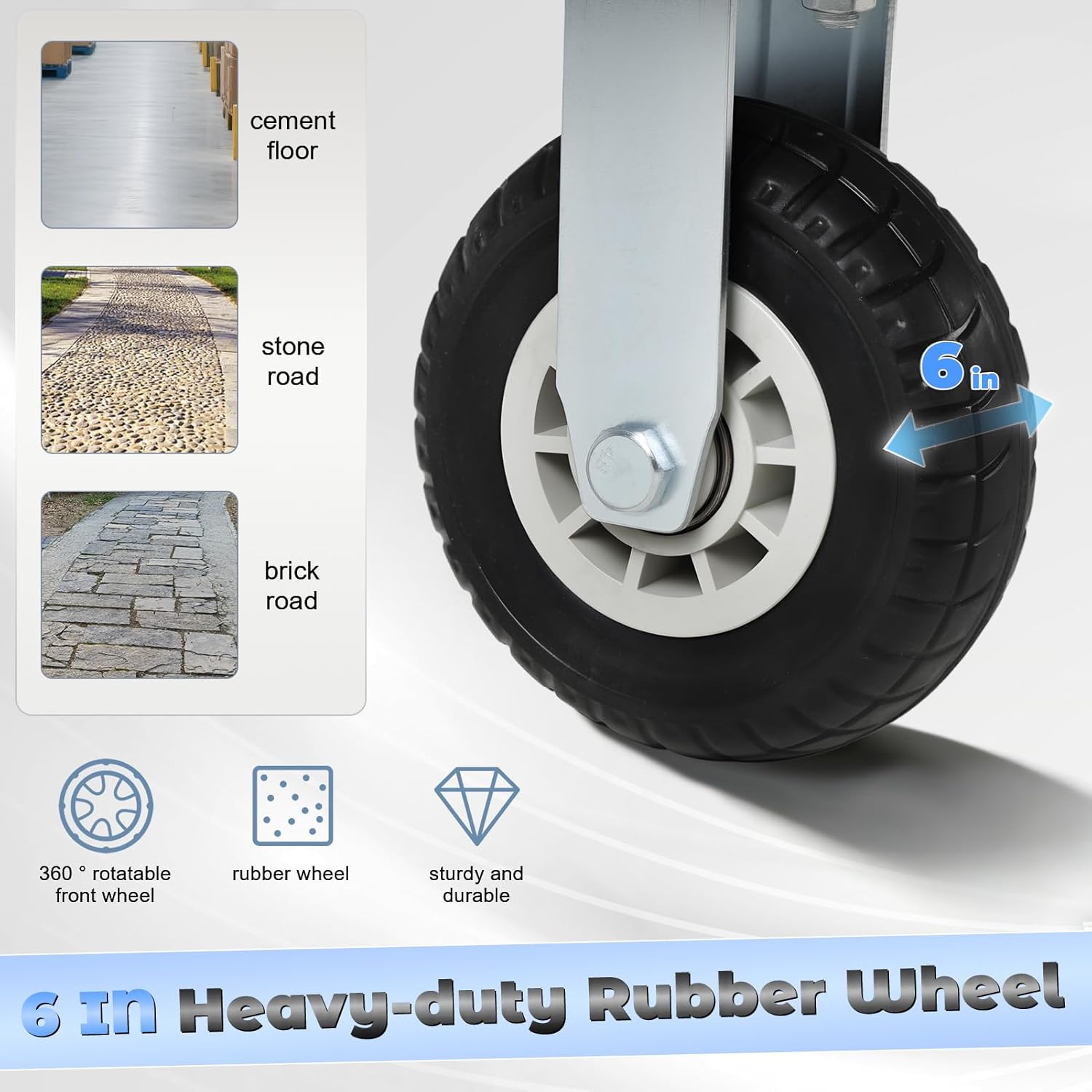 2000lbs Foldable Steel Platform Truck Flatbed Push Cart
