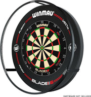 360 Dart Board LED Light Surround Ring Wall Protector Bundle