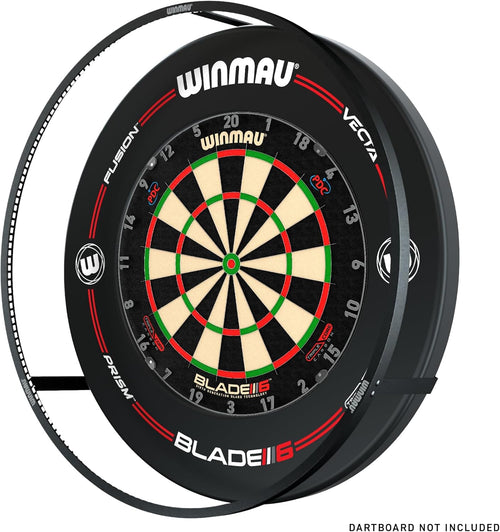 360 Dart Board LED Light Surround Ring Wall Protector Bundle