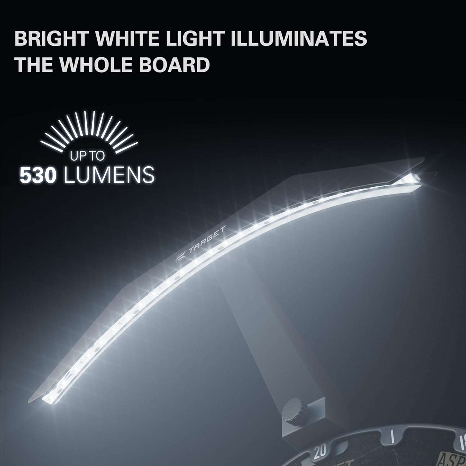 Dart Board LED Light Bright Clip On 3m Cable Universal Fit