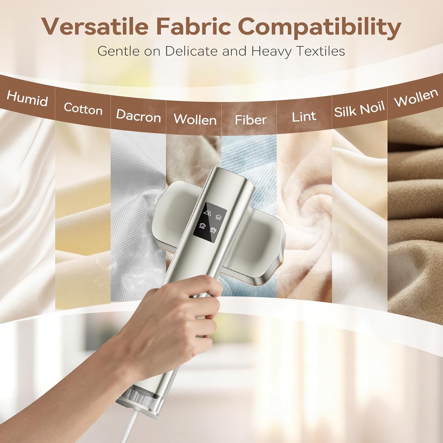 Travel Clothes Steamer 2 in 1 Dual Tank 1300W 4 Modes Fast
