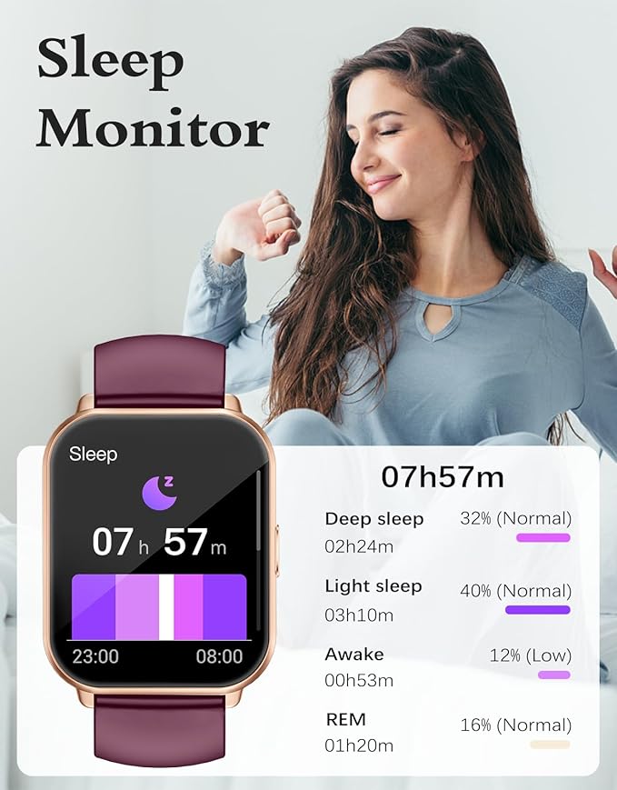 Bluetooth Fitness Smart Watch Call Heart Sleep Tracker