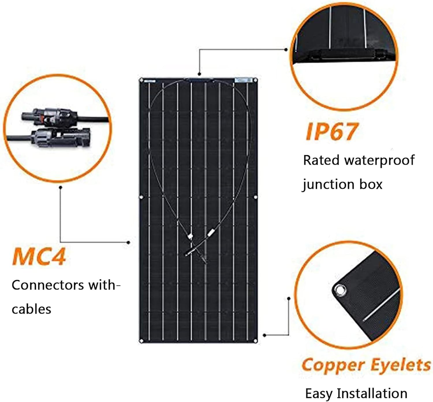 600W Flexible Solar Panel Kit 2x300W IP67 High Efficiency