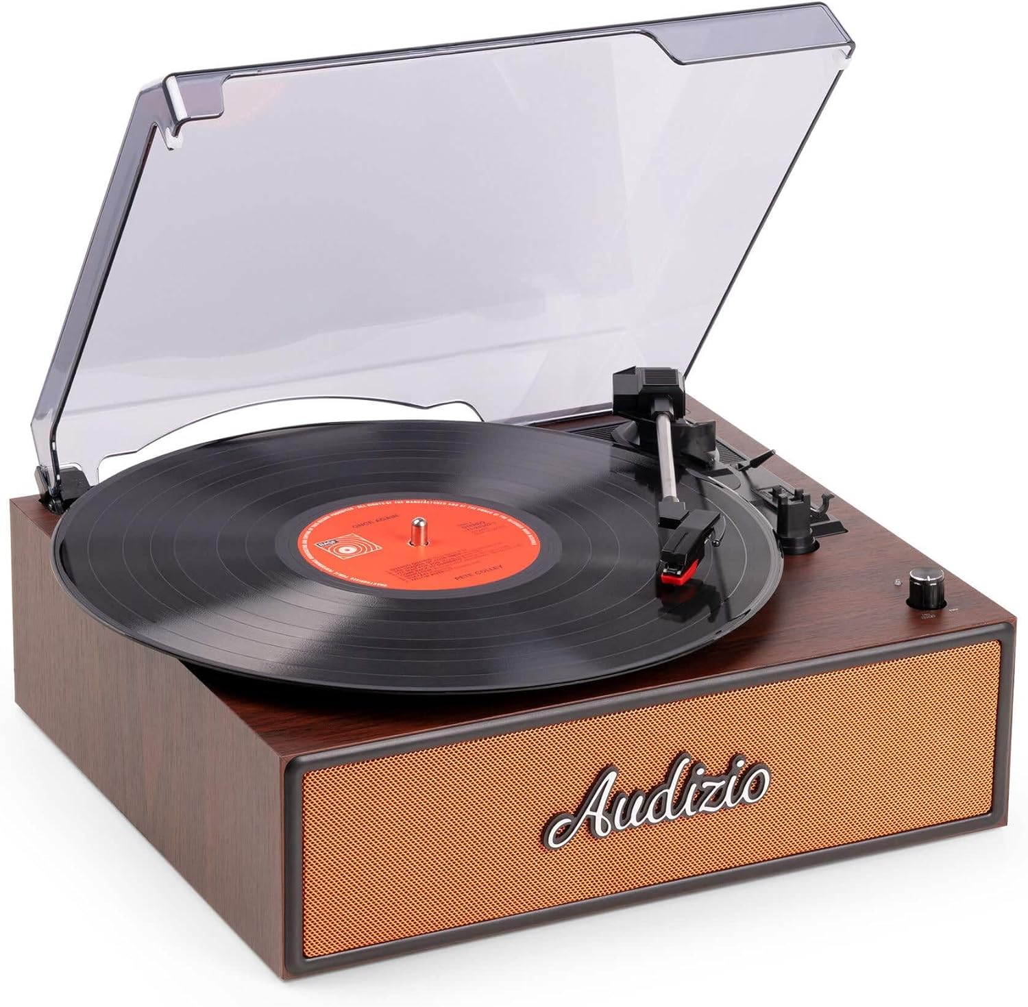 Retro Bluetooth Record Player 3 Speed Copper Finish