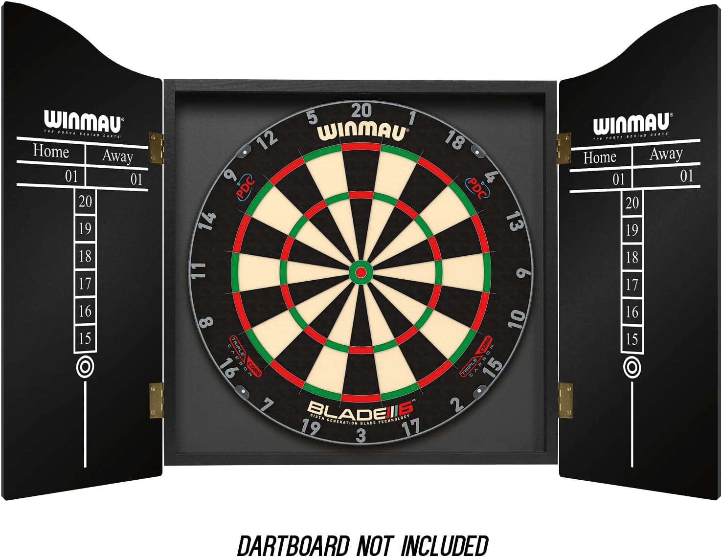 Dart Board Cabinet Wood Scoreboard Doors Home Bar Man Cave