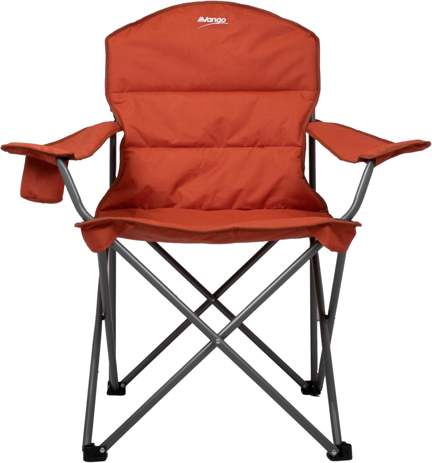 XL Padded Camping Chair 180kg Extra Wide Red Fold