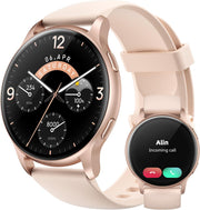 Womens Swim Smart Watch Bluetooth Call Rose Gold 44mm