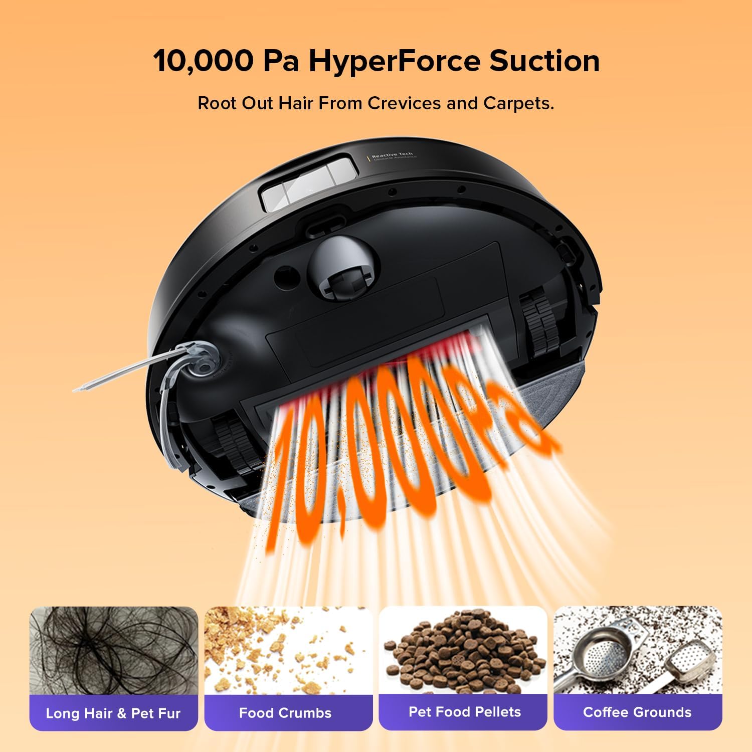 Robot Vacuum Mop 10000Pa Self Empty LiDAR Auto Lift Mop