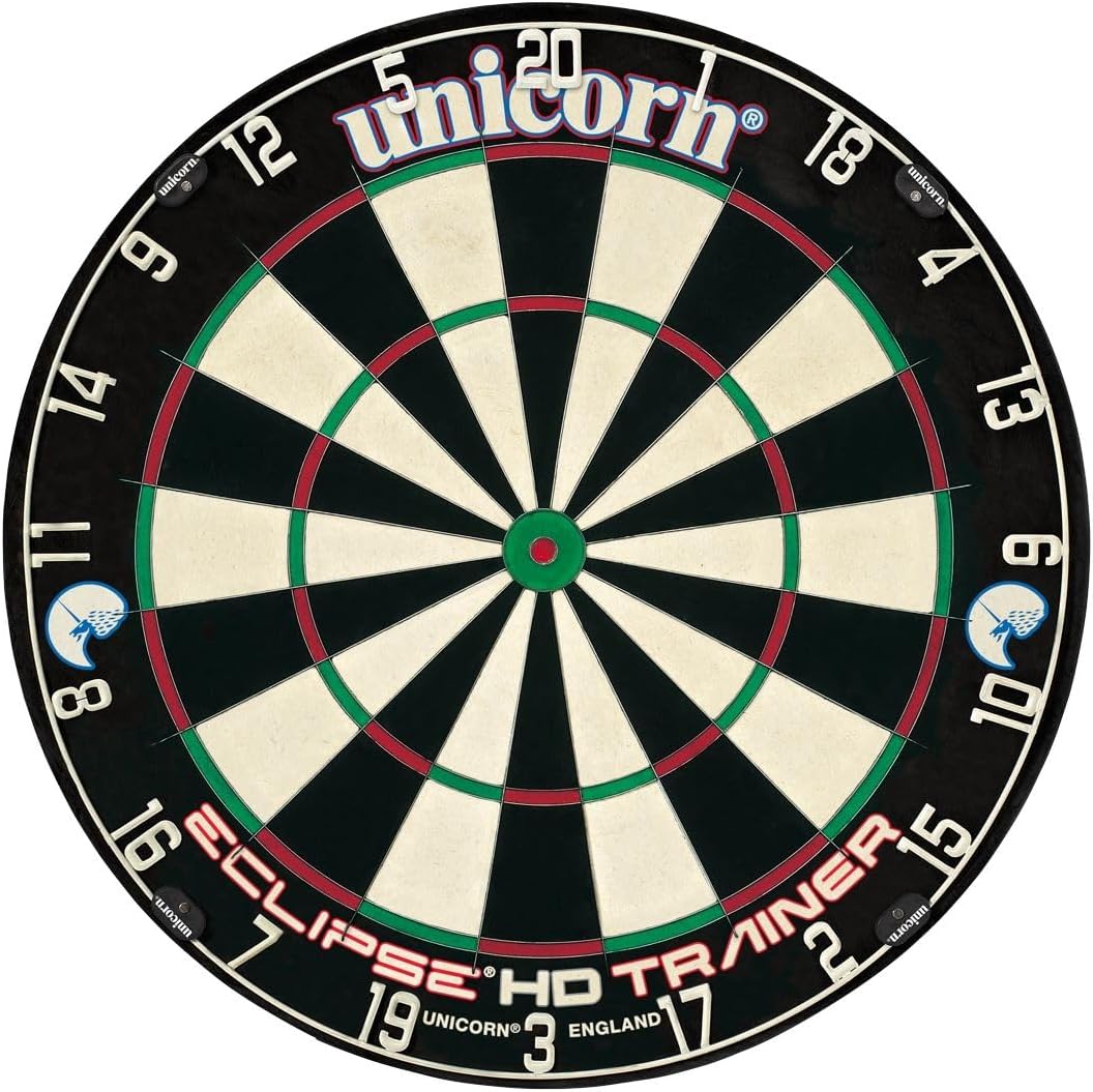 18in Training Dartboard Slim Doubles Trebles Sisal Practice Board
