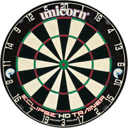 18in Training Dartboard Slim Doubles Trebles Sisal Practice Board