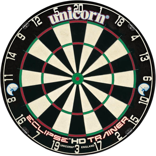 18in Training Dartboard Slim Doubles Trebles Sisal Practice Board