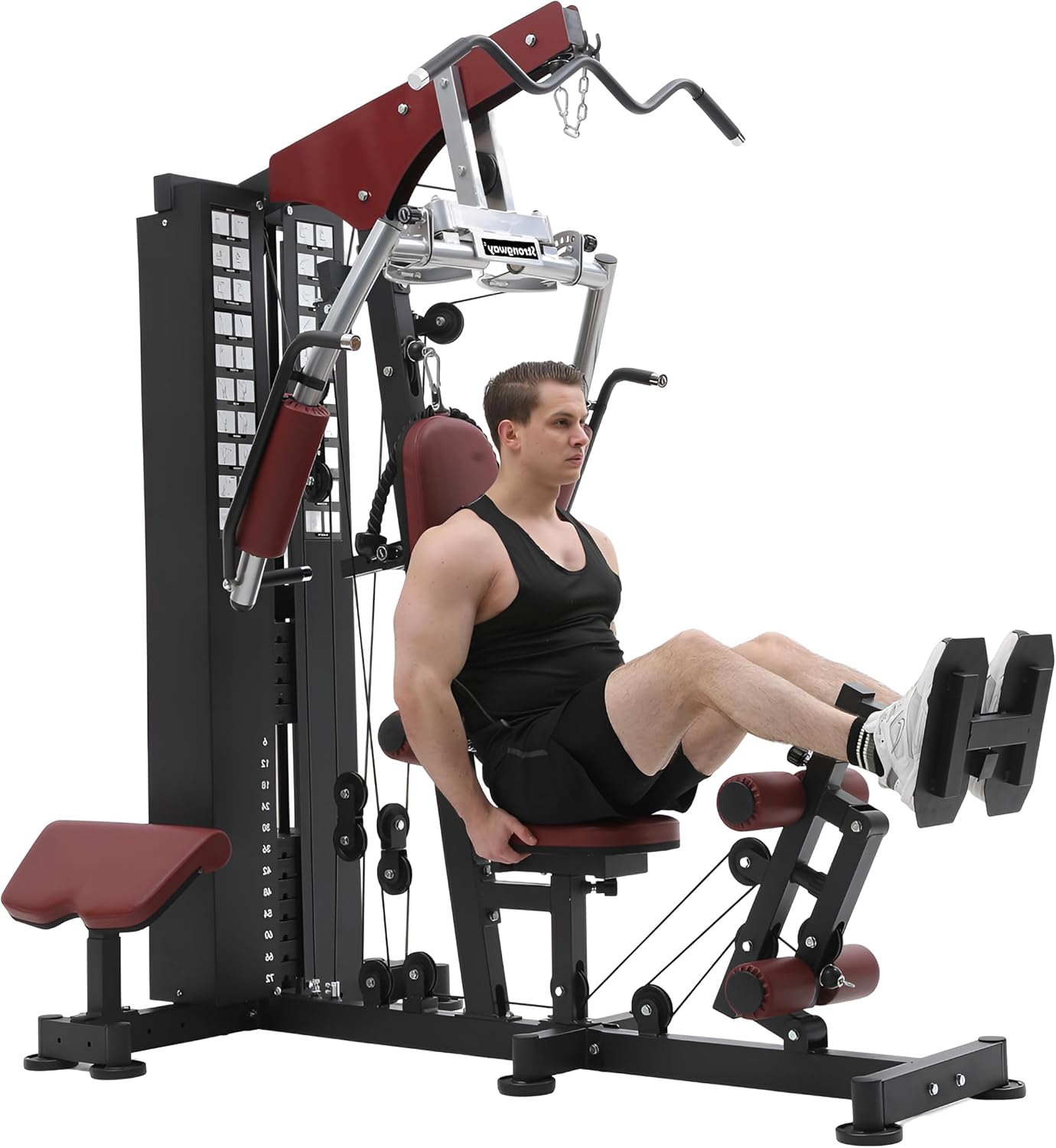 Multi Gym Cable Pulley Strength Station Home Gym Weight Stack