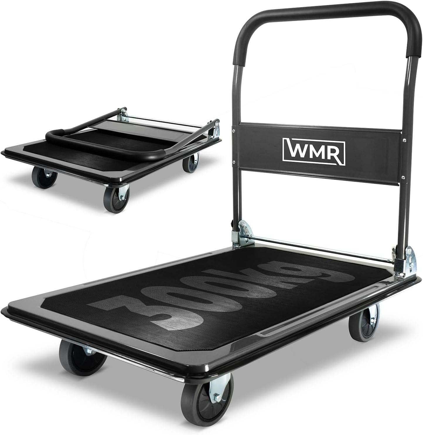 Heavy Duty Platform Trolley 300KG Foldable Cart Grey