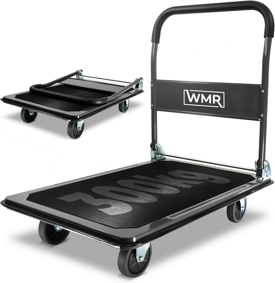 Heavy Duty Platform Trolley 300KG Foldable Cart Grey