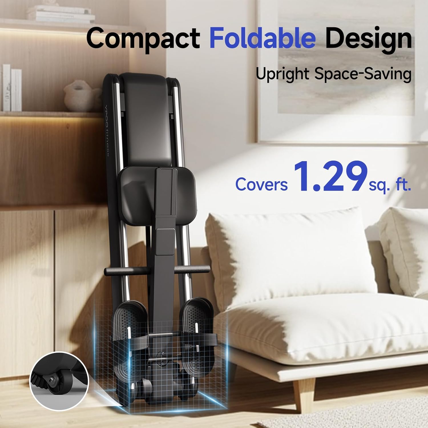 Magnetic Rowing Machine Foldable Home Gym Rower 16 Resistance