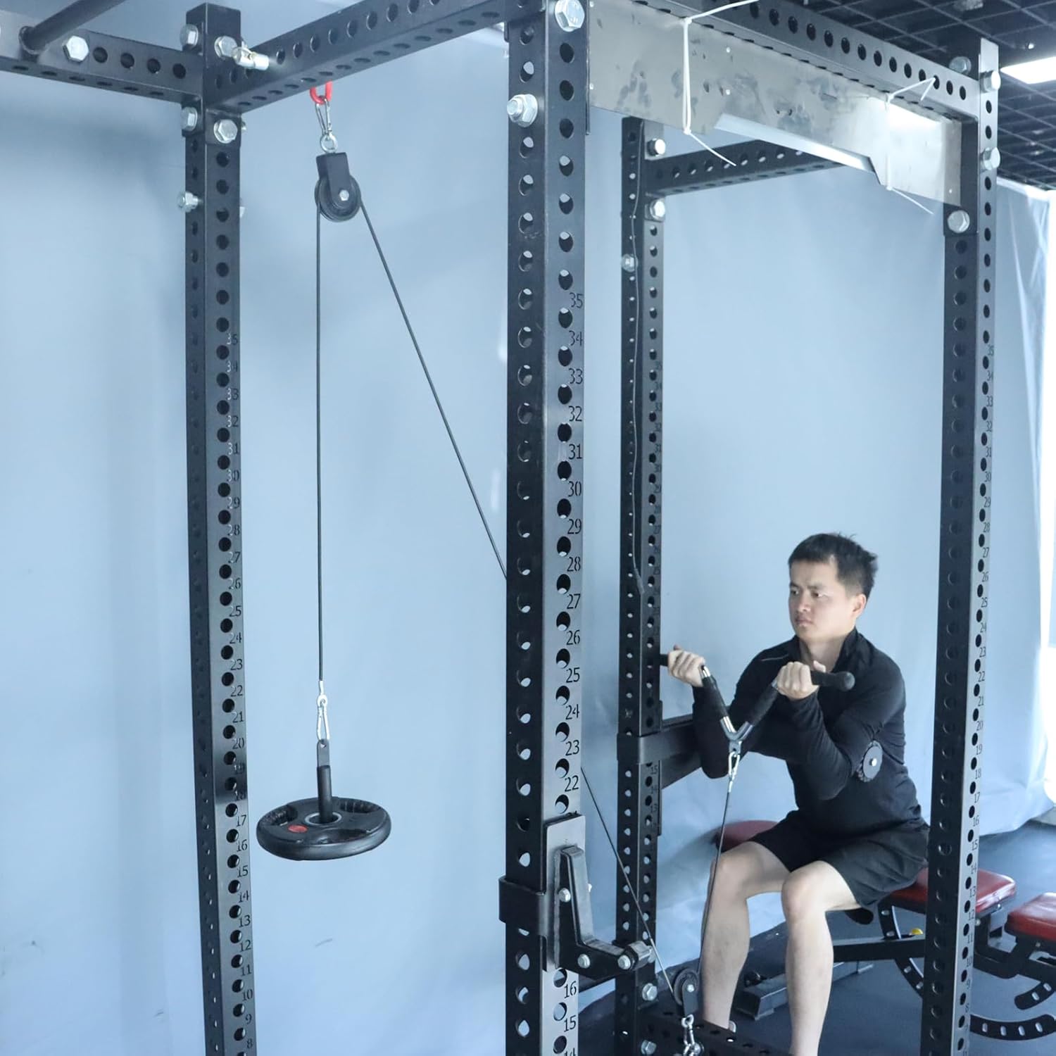 Single Leg Squat Roller Rack Attachment Bulgarian Split Trainer
