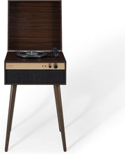 Bluetooth Record Player 3 Speed Turntable Walnut Wood Stand