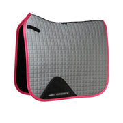 Reflective Dressage Saddle Pad Full Silver Pink Safety