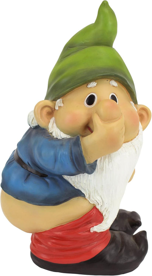 Funny Naughty Garden Gnome Mooning Resin Outdoor Lawn Decor