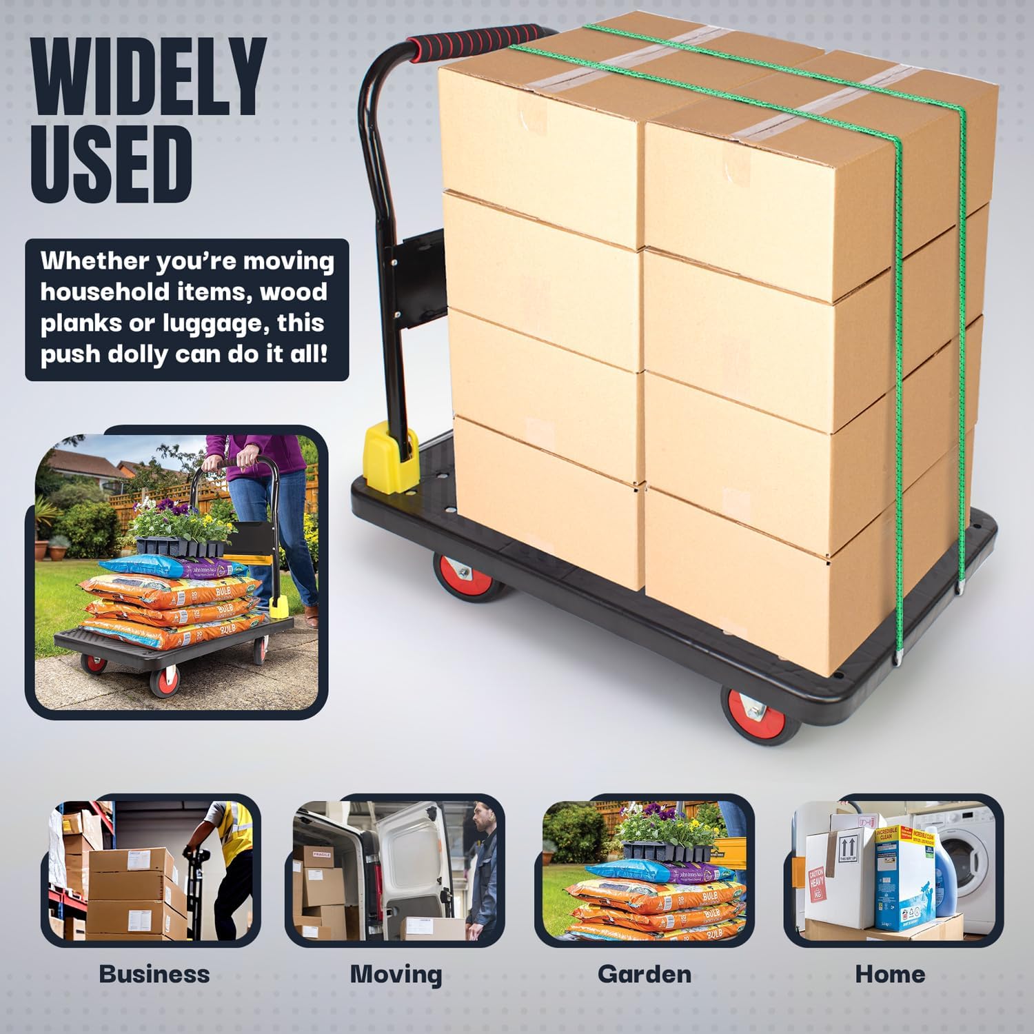 Folding Platform Trolley 400kg Heavy Duty Utility Truck
