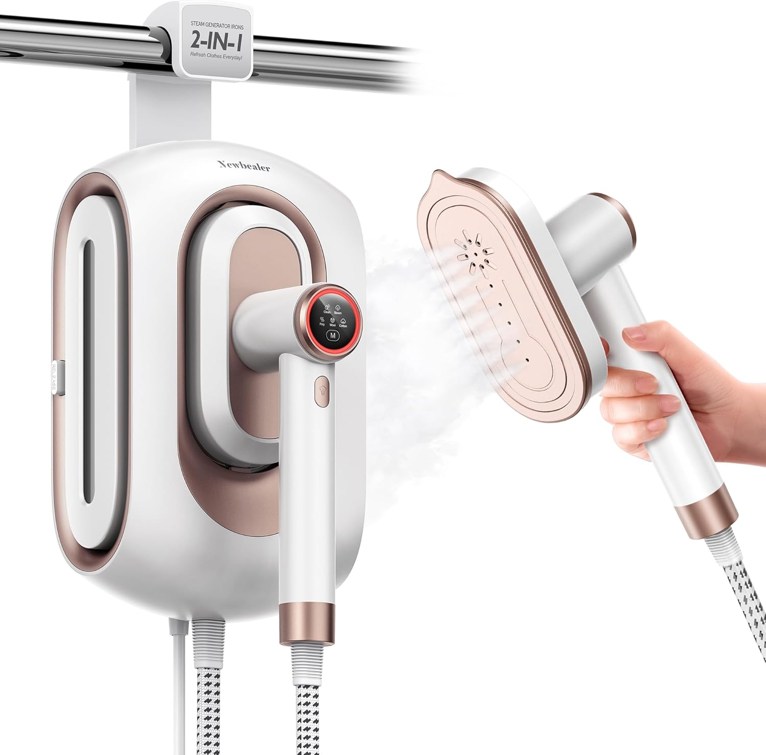 Steam Generator Iron 1600W Clothes Steamer Station 1.2L Tank