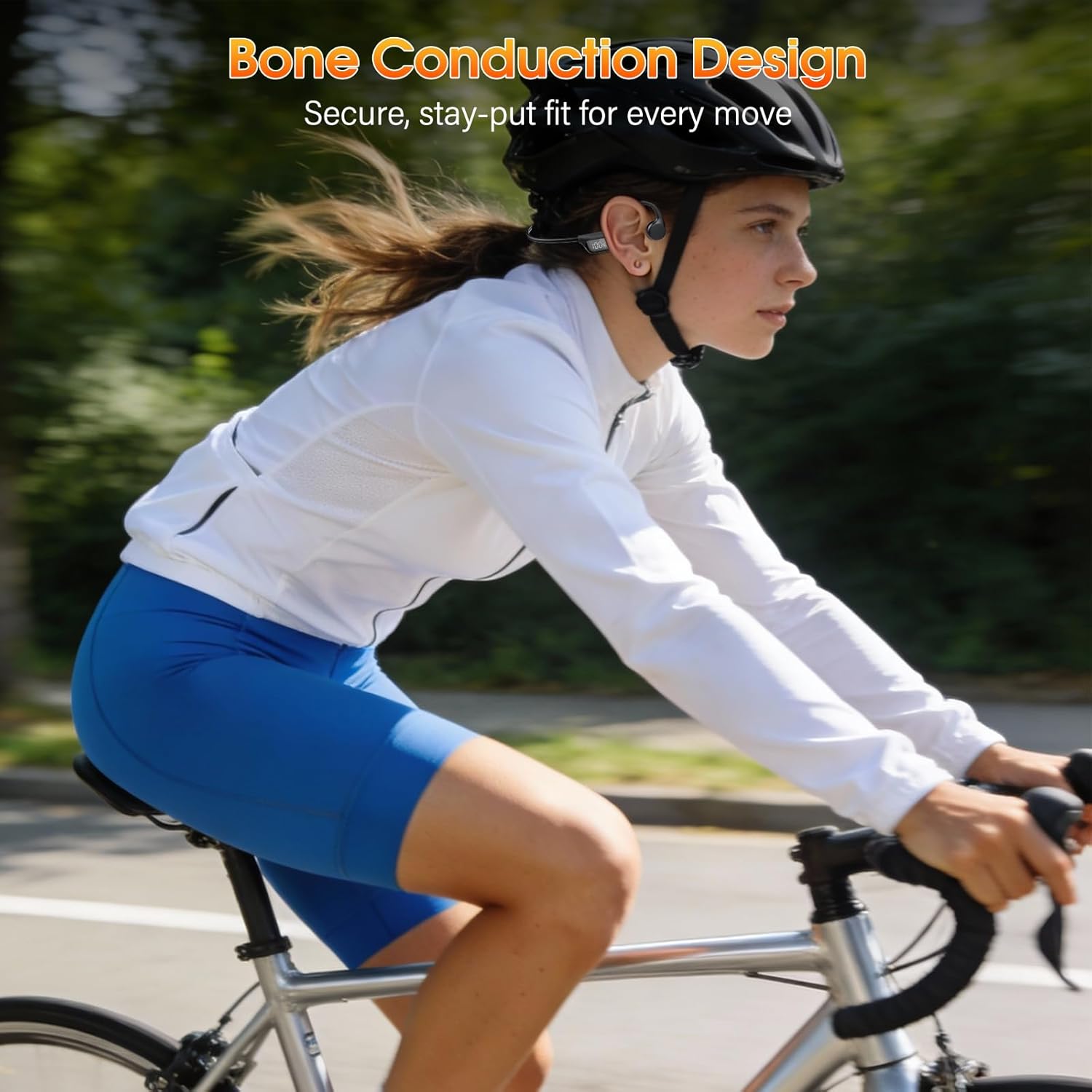 Bone Conduction Bluetooth Open Ear Headphones IPX7 Sport 10H