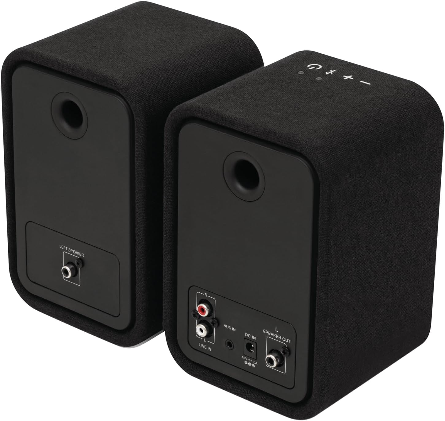 Bookshelf Bluetooth Speakers HiFi Stereo AUX RCA Turntable