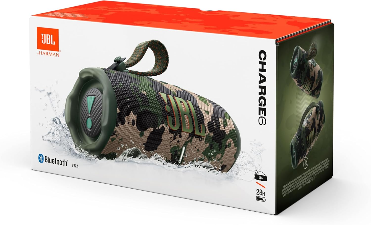 Outdoor Bluetooth Speaker 28Hr Playtime IP68 Waterproof Powerbank