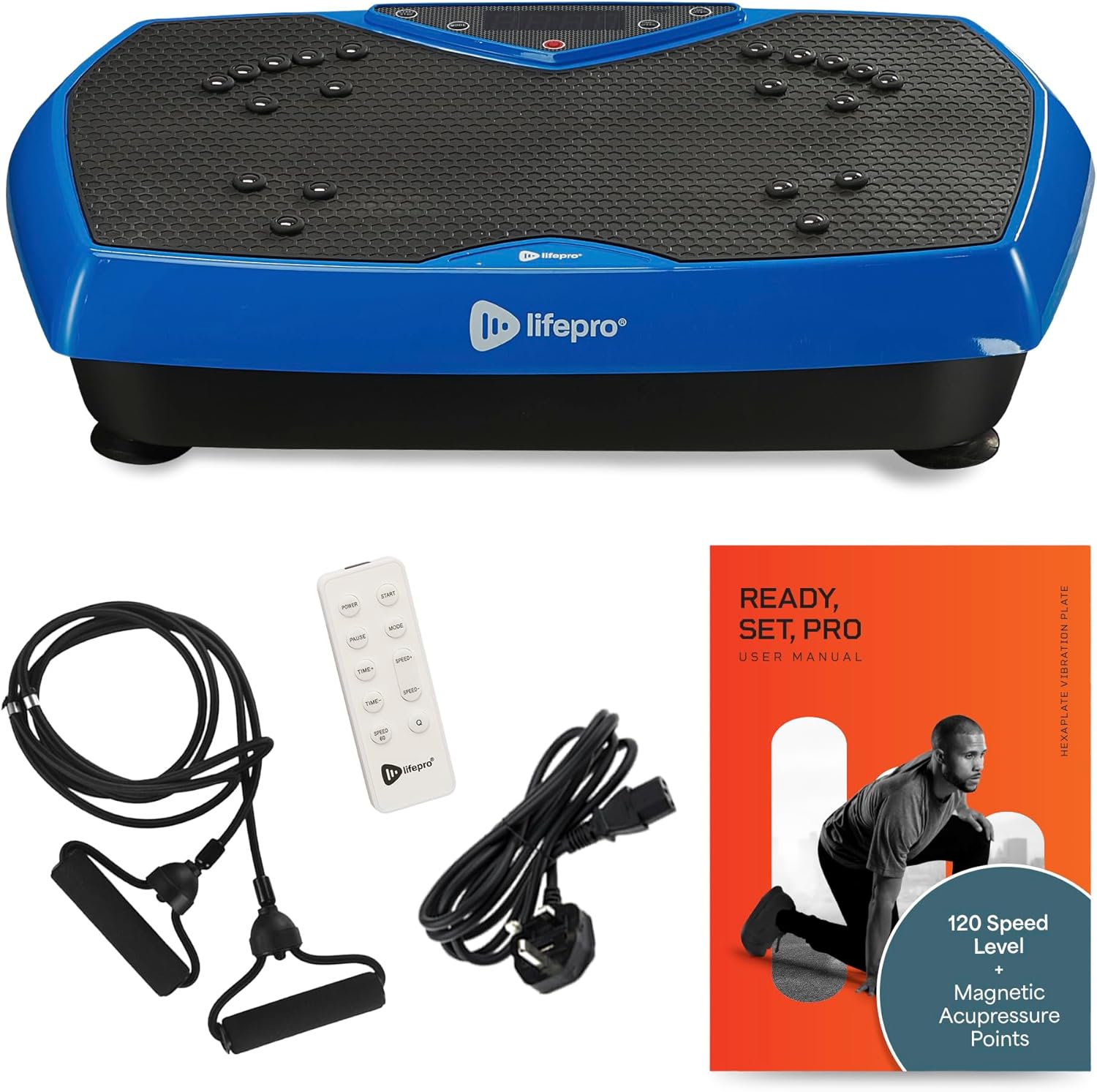 Vibration Plate Exercise Machine Acupressure Fitness Platform
