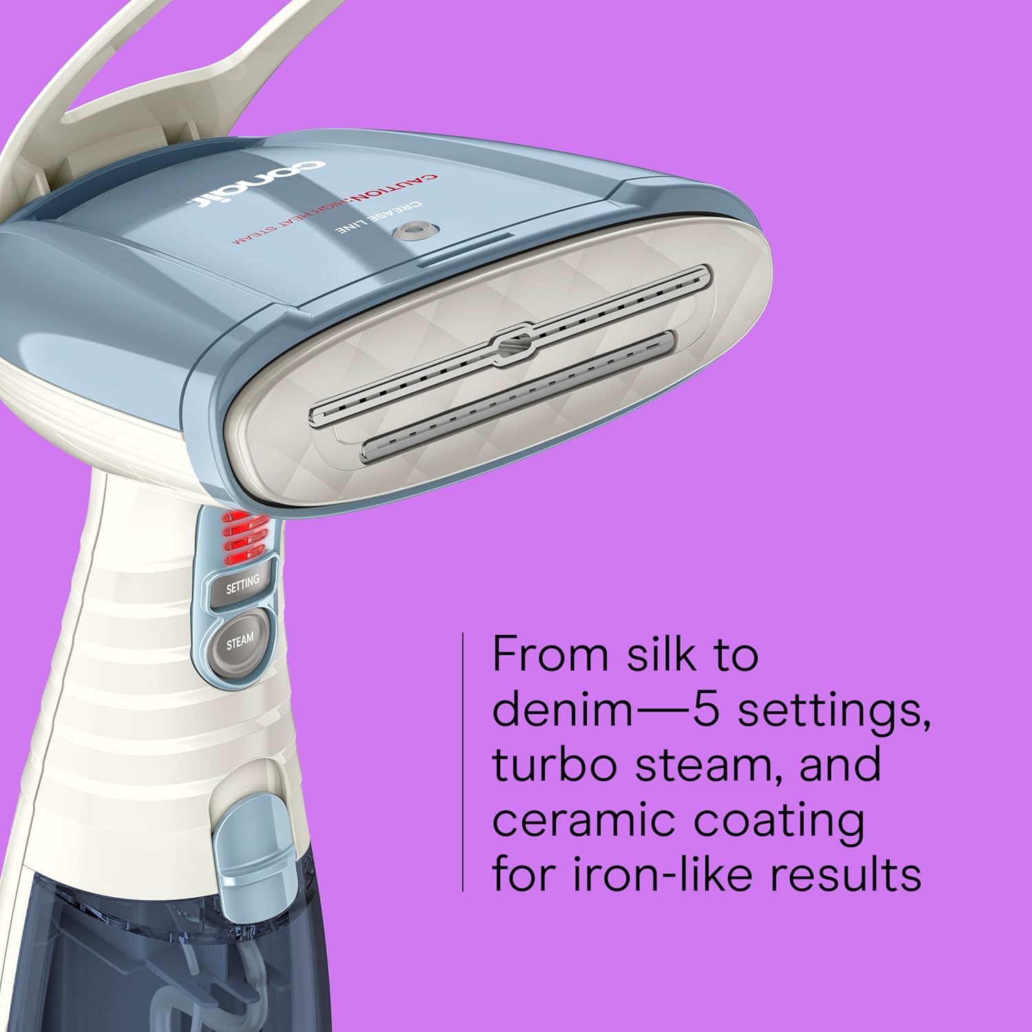 Handheld Garment Steamer 1875W Turbo Steam 20min 3in1 Iron
