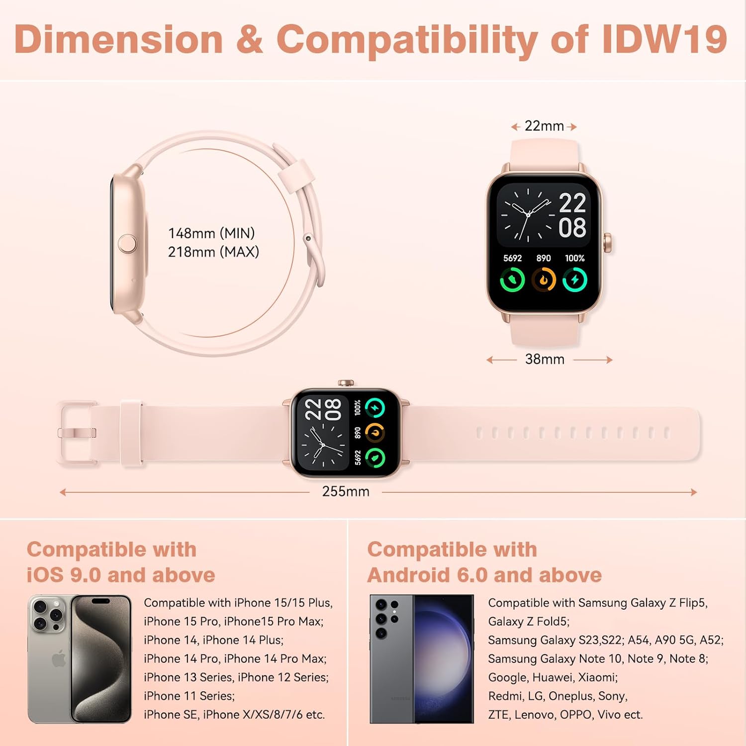 Alexa Smart Watch Call 100 Sports IP68 Tracker