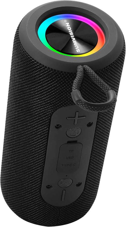 Bluetooth Speaker 24Hr Battery RGB Bass TWS Portable USB C