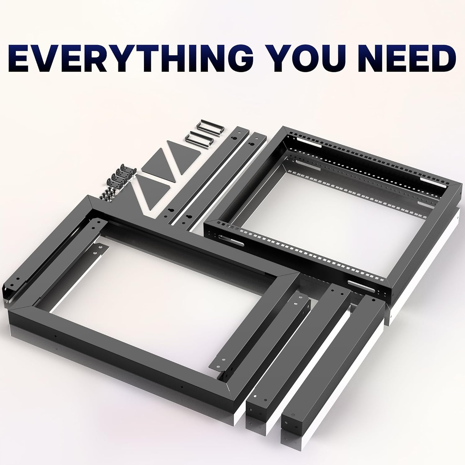 12U Swing Gate Wall Mount IT Network Rack Cabinet