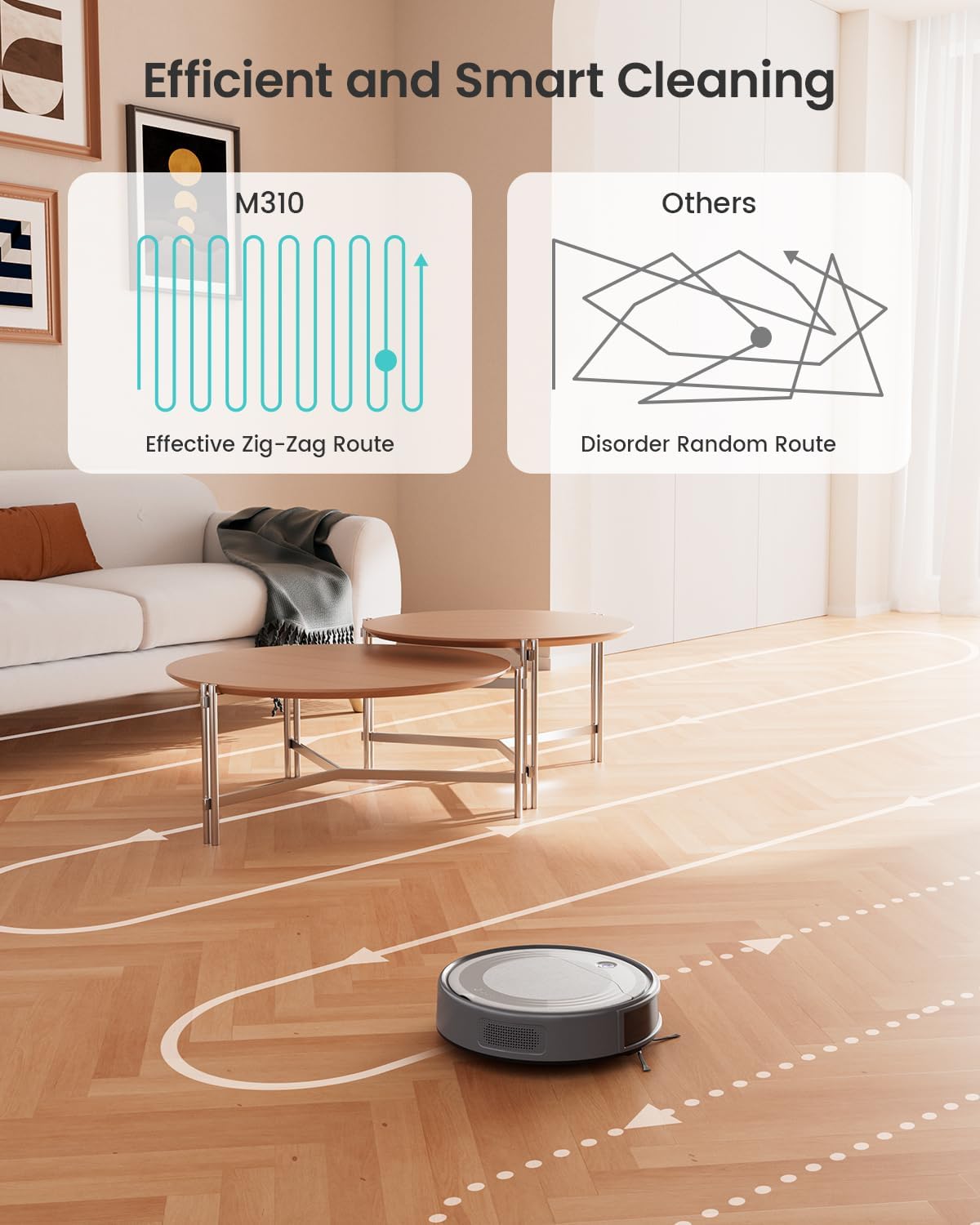 Robot Vacuum 4500Pa Slim 180Min App Alexa Pet Hair Cleaner