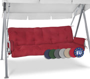 3 Seater Garden Swing Seat Cushion 180x50x8cm Red