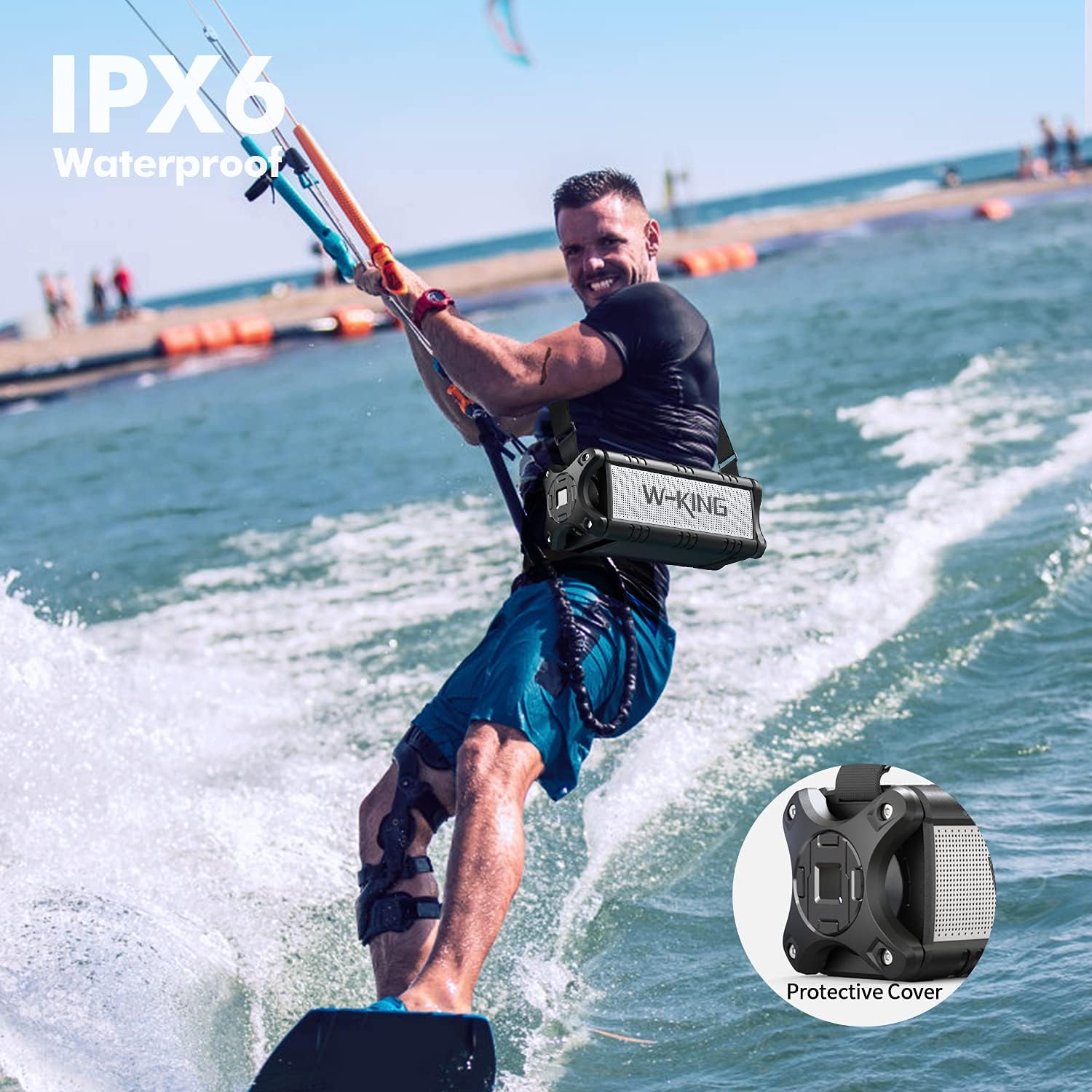 90W Bluetooth Speaker Deep Bass Waterproof 40H Playtime TWS