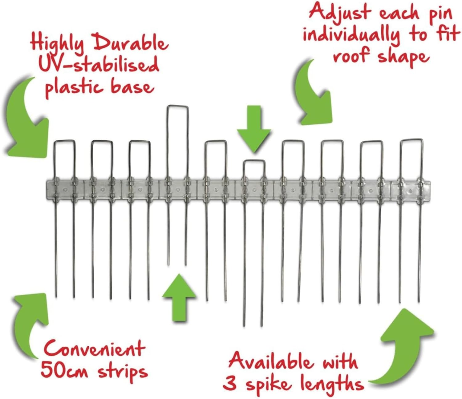 10m Solar Panel Bird Proofing Kit Stainless Steel Bird Spikes