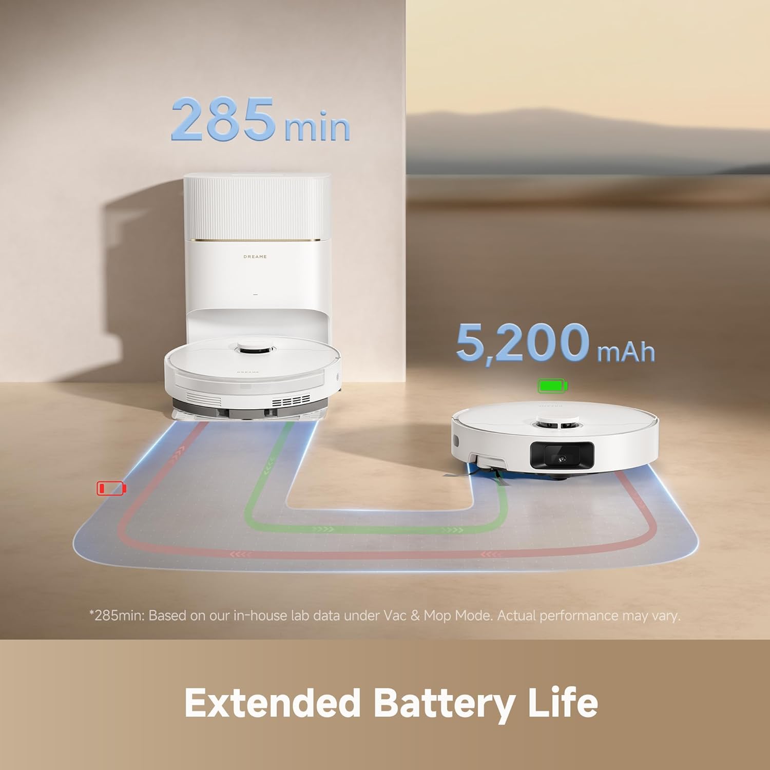 Robot Vacuum Mop Self Empty 13000Pa Smart Mapping App Control