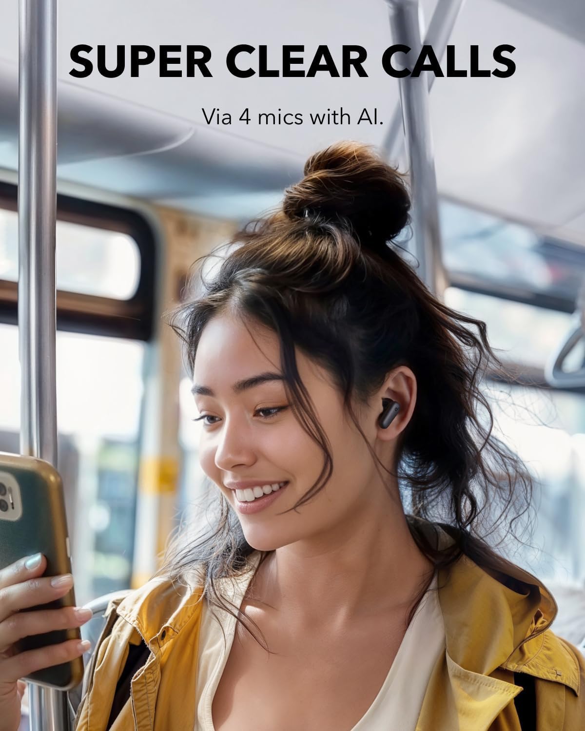 Noise Cancelling Wireless Earbuds 45 Hour Playtime Bass Bluetooth 5.4