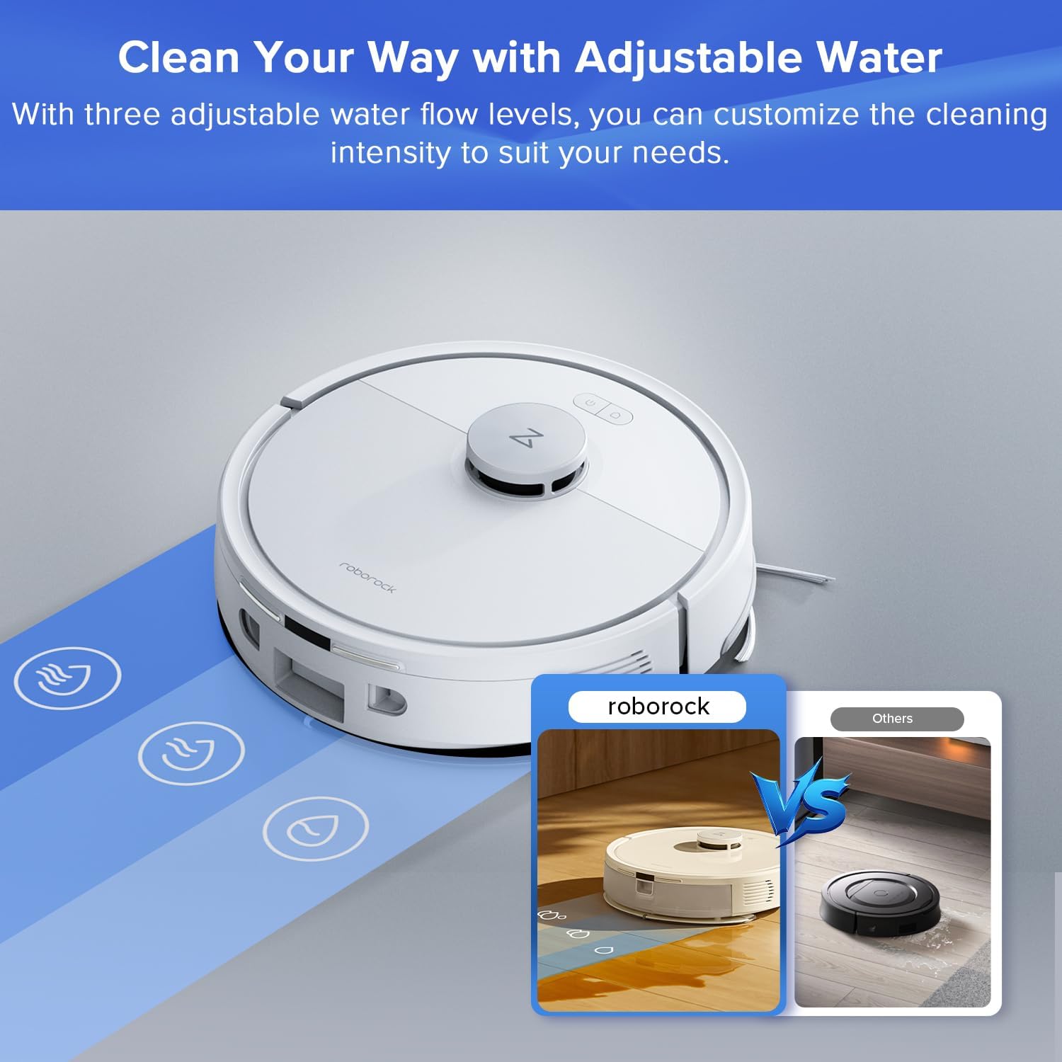 Robot Vacuum Mop 8000Pa Self Empty LiDAR Mapping Pet Hair App