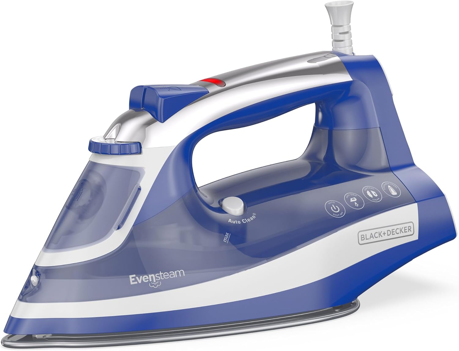 1200W Steam Iron Stainless Soleplate Smart Steam Auto Shut Off
