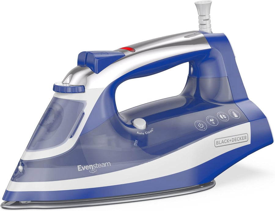 1200W Steam Iron Stainless Soleplate Smart Steam Auto Shut Off