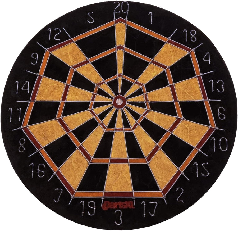 18in Quad Dartboard Sisal Heptaboard Pro Custom Wire Dividers