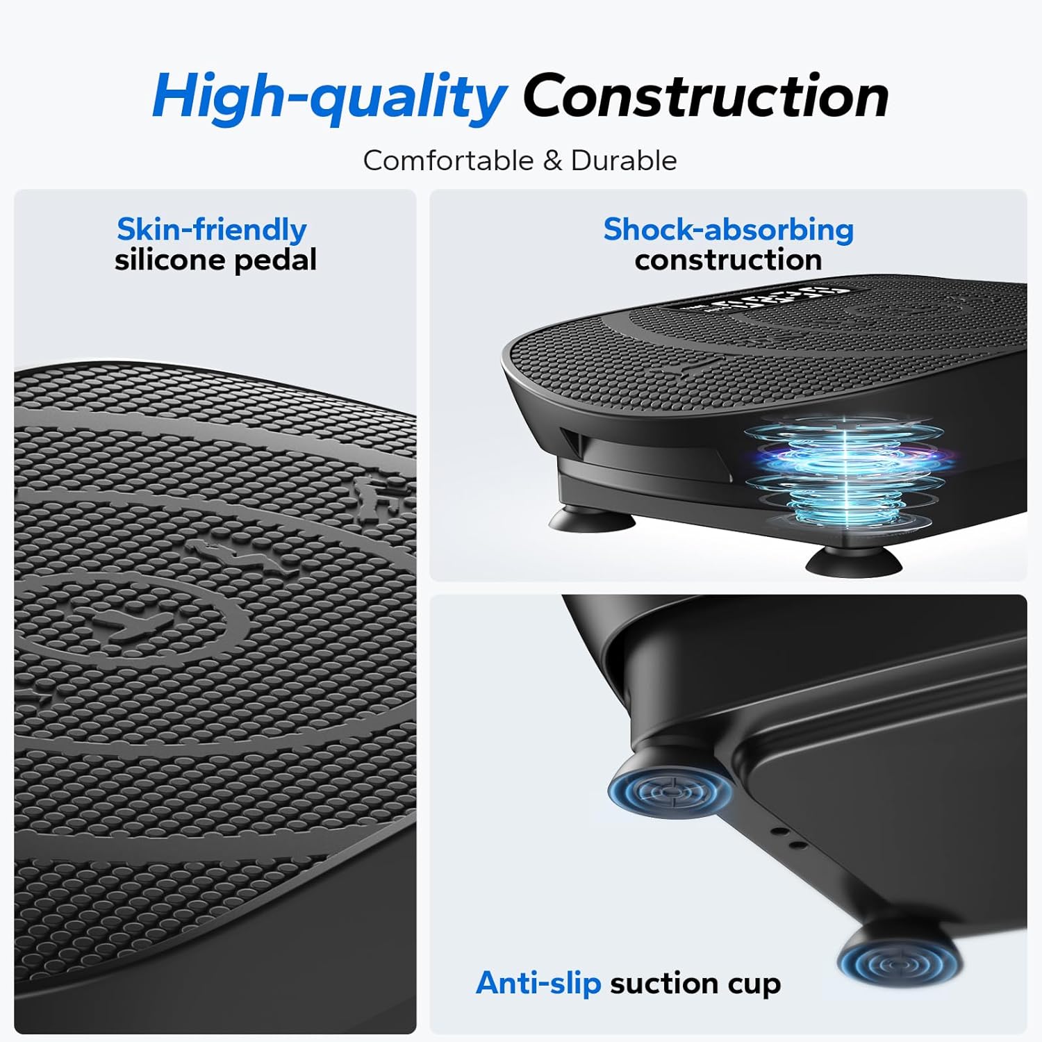 Vibration Plate Exercise Machine Whole Body Trainer Bluetooth