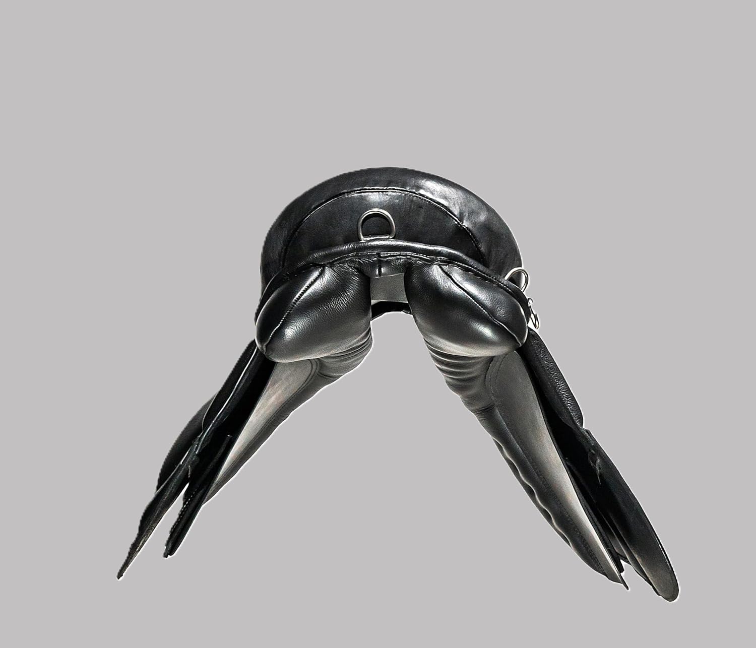 Black Leather Treeless Horse Saddle 14 Inch All Purpose