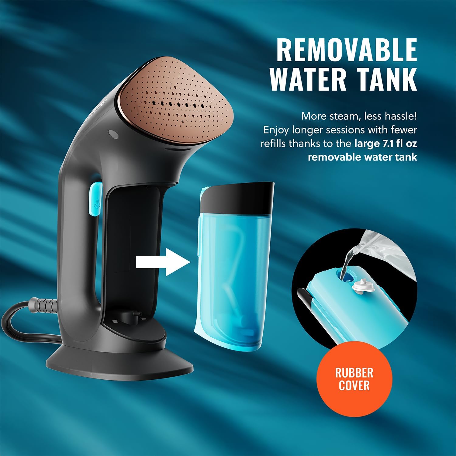Handheld Garment Steamer Powerful Wrinkle Remover Fast Heat Portable
